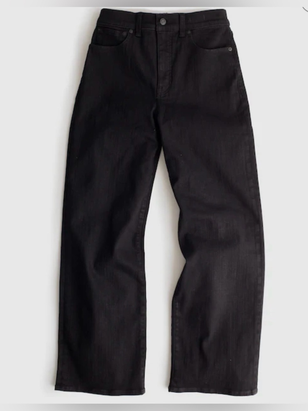 Madewell The Petite Perfect Vintage Wide-Leg Jean in Black Rinse Wash | Size 29P